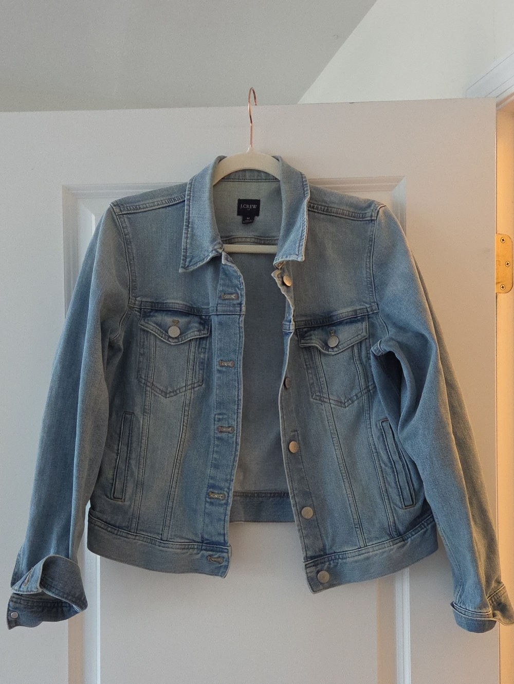 J. Crew Faded Light Blue Denim Jacket - Women's Jean Coat